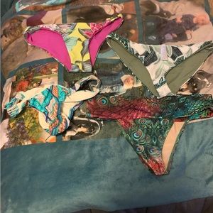 4 bikini bottoms 3 are Mara Hoffman Swimwear size m